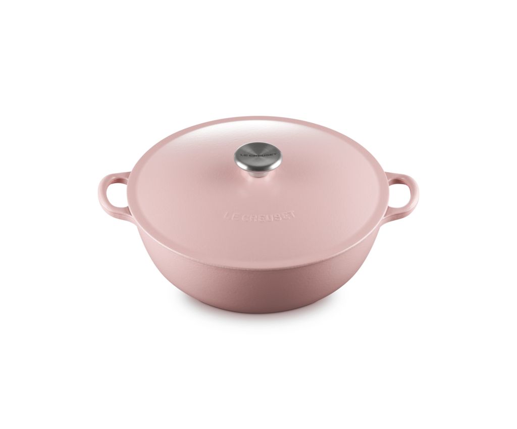 Soup Pot 28cm Sugar Pink SS Knob &amp; Venus Medium Spatula Cool Mint